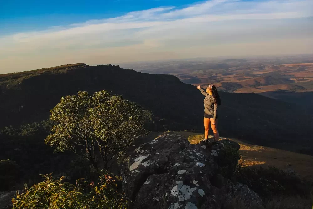 Observando no alto da Chapada das Perdizes