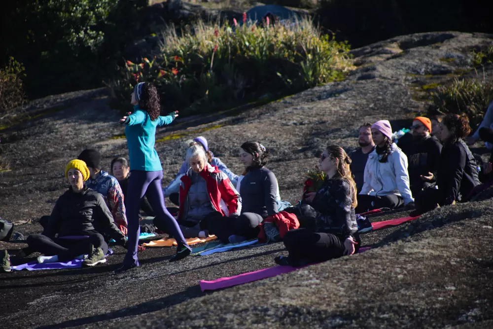 Yoga na montanha
